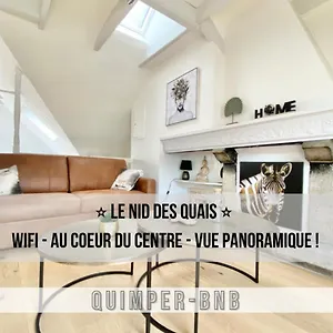 Apartment Le Nid Des Quais - Vue Panoramique Au Coeur De La - Wifi - Entree Autonome, Quimper